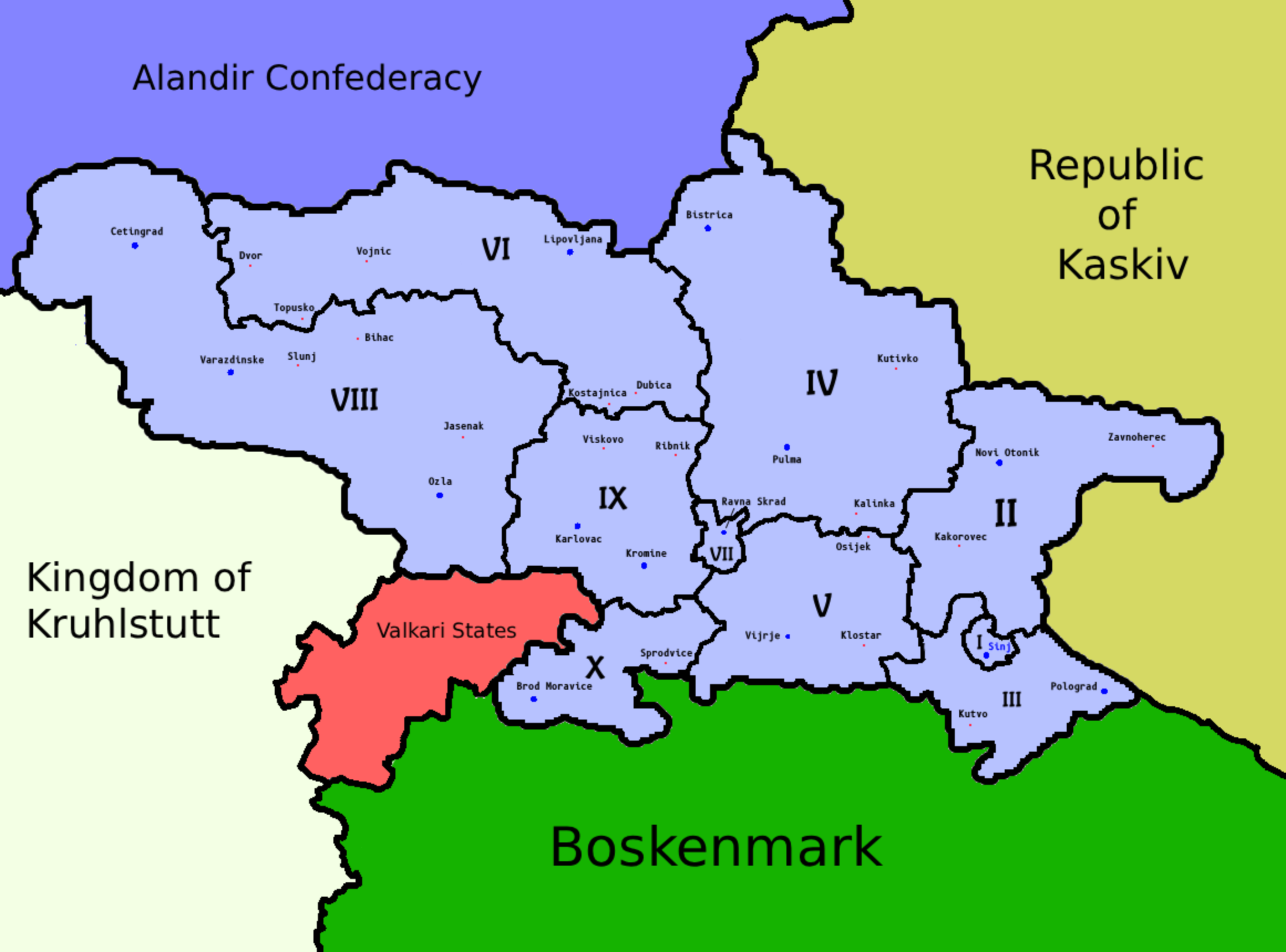 Interactive map of Kresimiria